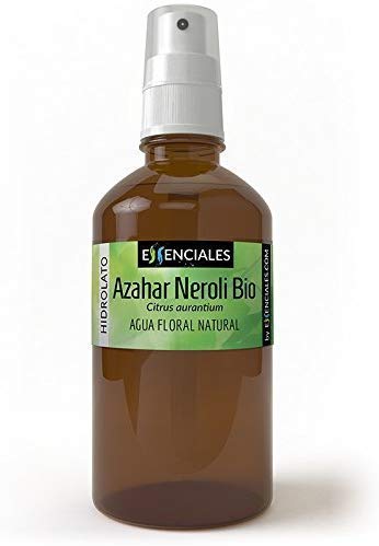 Essenciales - Hidrolato de Agua Floral de Azahar Neroli BIO, 100% Pura y Natural con CERTIFICADO ECOLÓGICO, 500 ml | Hidrolato Citrus Aurantium