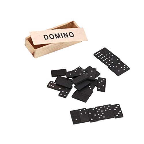 EUROXANTY Dominó de Viaje | Dominó de iniciación | Dominó Juego de Mesa | Estuche de Madera | Resistencia al Rayado | Diseño Color Negro | Set 28 Uds. EUROXANTY Dominó de Viaje | Dominó de iniciación | Dominó Juego de Mesa | Estuche de Madera | Resistencia al Rayado | Diseño Color Negro | Set 28 Uds.