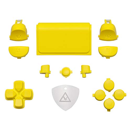 eXtremeRate Botones Mando PS4 Teclas de Repuesto D-Pad R1 L1 R2 L2 Disparador Botón Touchpad Home Share Acción Botón Opciones Completo Kit para Mando Playstation 4 PS4 Slim PS4 Pro CUH-ZCT2(Amarillo) eXtremeRate Botones Mando PS4 Teclas de Repuesto D-Pad R1 L1 R2 L2 Disparador Botón Touchpad Home Share Acción Botón Opciones Completo Kit para Mando Playstation 4 PS4 Slim PS4 Pro CUH-ZCT2(Amarillo)