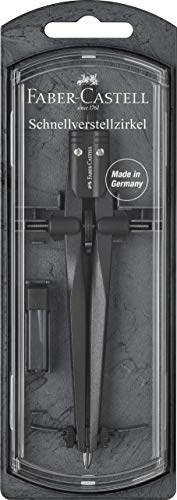 Faber-Castell 174530 - Compás Stream 2019, piedra negra. Para circunferencias de hasta 340 mm de Ø. Incluye piezas y minas de recambio. Faber-Castell 174530 - Compás Stream 2019, piedra negra. Para circunferencias de hasta 340 mm de Ø. Incluye piezas y minas de recambio.