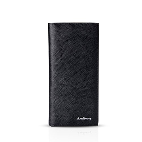FANDARE Billetera de Hombre Largo Billetera Tarjetero Monedero Carteras Impermeable PU Negro FANDARE Billetera de Hombre Largo Billetera Tarjetero Monedero Carteras Impermeable PU Negro