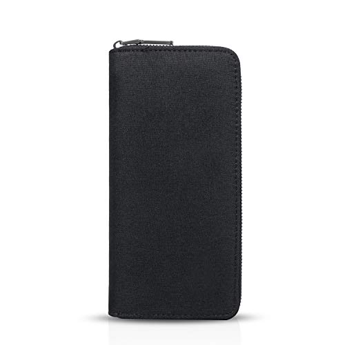 FANDARE Billetera de Hombre Monedero Carteras Impermeable Poliéster Negro FANDARE Billetera de Hombre Monedero Carteras Impermeable Poliéster Negro