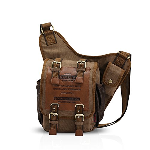 FANDARE Retro Bolsas para Camping Gimnasio Sling Crossbody Bag Mochila Hombro Las Mujeres Mochila Bolso Hombre Senderismo Deportes Ciclismo Gym Bolso Bandolera Bolsa de Deporte Lona Marrón FANDARE Retro Bolsas para Camping Gimnasio Sling Crossbody Bag Mochila Hombro Las Mujeres Mochila Bolso Hombre Senderismo Deportes Ciclismo Gym Bolso Bandolera Bolsa de Deporte Lona Marrón