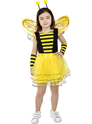 Funidelia | Disfraz de Abeja para niña Talla 3-4 años ▶ Animales, Insectos, Bicho, Abeja - Multicolor Funidelia | Disfraz de Abeja para niña Talla 3-4 años ▶ Animales, Insectos, Bicho, Abeja - Multicolor