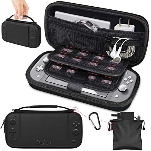 GameHome Compatible para Nintendo Switch Lite Funda Protectora, Ligera Rígida Estuche con 16 Cartuchos de Tarjetas de Juego Funda Compatible con Nintendo Switch Lite Consola y Accesorios (Negro) GameHome Compatible para Nintendo Switch Lite Funda Protectora, Ligera Rígida Estuche con 16 Cartuchos de Tarjetas de Juego Funda Compatible con Nintendo Switch Lite Consola y Accesorios (Negro)