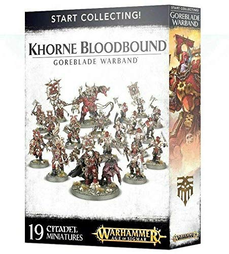 Games Workshop Warhammer Age of Sigmar : Khorne Bloodbound Goreblade Warband (Start Collecting!)