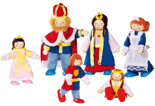 Goki - Familia del Rey, 6 muñecos articulados (Gollnest & Kiesel 51797.0)