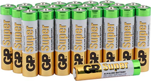 GP Batteries 1.5V SÚPER alcalinas Multipack Micro AAA baterías (paquete de 24) GP Batteries 1.5V SÚPER alcalinas Multipack Micro AAA baterías (paquete de 24)