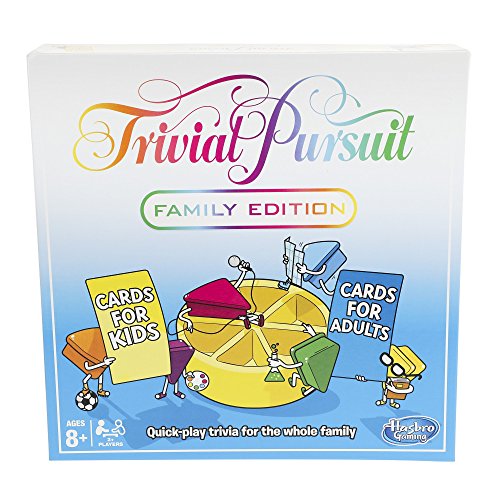 Hasbro Gaming Trivial Pursuit - Juego rápido para toda la familia, Versión Inglesa Hasbro Gaming Trivial Pursuit - Juego rápido para toda la familia, Versión Inglesa