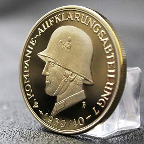 Heqing Monedas de Oro del Soldado de la Bundeswehr de la Defensa Federal Alemana de la Segunda Guerra Mundial, Moneda Conmemorativa del desafío Militar s