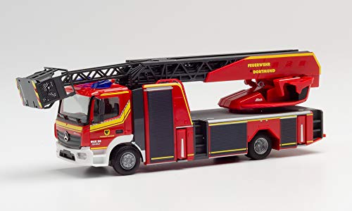 herpa Sprinter Modelo de exposición Intermodellbau: Mercedes-Benz Atego Escalera giratoria Bomberos de Dortmund, Multicolor (940221)