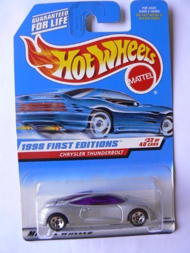 Hot Wheels 1998 First Editions #32 of 40 Chrysler Thunderbolt 5 Spoke Wheels Collector #671 by Hot Wheels