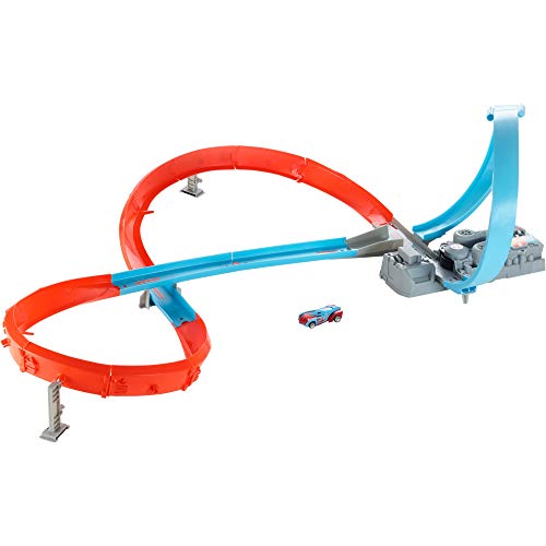 Hot Wheels - Figura 8 Pista Looping Acrobático para coches de juguetes (Mattel GWT42)