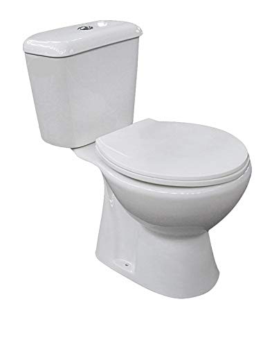 Inodoro RITTO de Dos Piezas. Versión con Salida Horizontal. De Cerámica Blanca. Entrada de Agua Inferior a Izquierda o Derecha. Mecanismo Economizador 3/6. Tapa Y Asiento con caída amortiguada. Inodoro RITTO de Dos Piezas. Versión con Salida Horizontal. De Cerámica Blanca. Entrada de Agua Inferior a Izquierda o Derecha. Mecanismo Economizador 3/6. Tapa Y Asiento con caída amortiguada.
