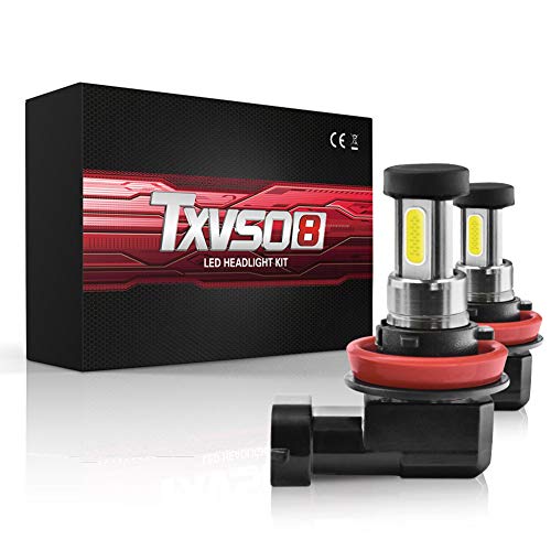 Iriisy 2PCS Kit de faros delanteros de coche 110W 30000LM LED globos de conversión Canbus Bulbs Beam 6000K (H11)