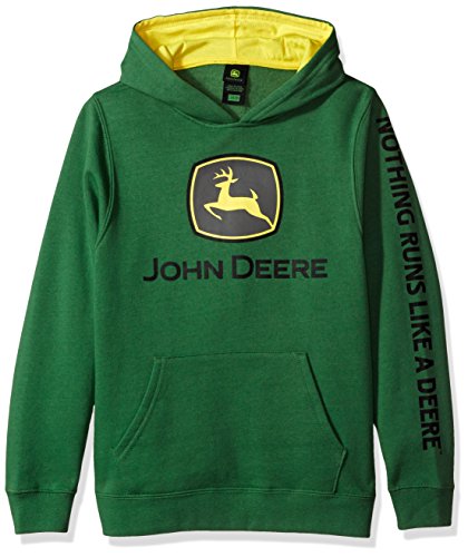 John Deere Tractor - Sudadera con capucha de forro polar para niños - Verde -