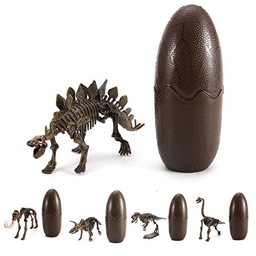 Juego de esqueleto de dinosaurio, kit de excavación de fósiles de esqueleto de dinosaurio, modelo de huevos de esqueleto de dinosaurio DIY, juguetes educativos