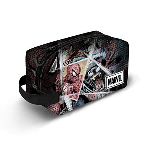 KARACTERMANIA Spiderman Collage-Bolsa de Aseo Brick, Multicolor KARACTERMANIA Spiderman Collage-Bolsa de Aseo Brick, Multicolor