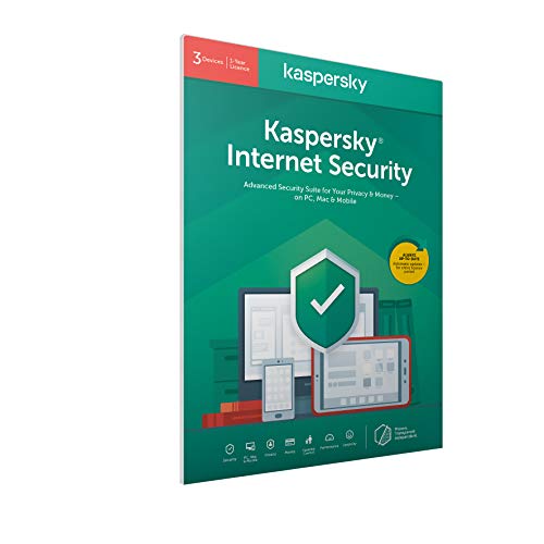 Kaspersky Internet Security 2018 | 3 Licencias/Dispositivos | 1 Año | PC / Mac / Android | Código dentro de un paquete con fácil apertura, certificado