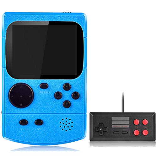 Kiztoys Consola de Juegos Portátil Consola Retro 400 Juegos Clásicos y Pantalla a Color de 2.8 Pulgadas para 2 Jugadores Soporte TV Juegos Portátiles Consolas Juega 3 Horas para Niños y Adultos