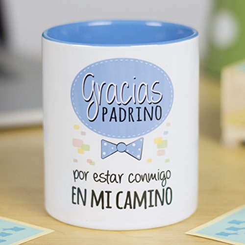 La Mente es Maravillosa - Taza con Frase y dibujo divertido (Gracias padrino por estar conmigo en mi camino) Taza Regalo Padrino La Mente es Maravillosa - Taza con Frase y dibujo divertido (Gracias padrino por estar conmigo en mi camino) Taza Regalo Padrino