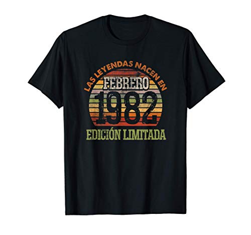Las Leyendas nacen en Febrero de 1982 - 39 años Cumpleaños Camiseta