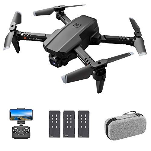 Leeofty ​​RC Drone con cámara 4K Cámara Pista de Vuelo Sensor de Gravedad Gesto Foto Video Video Altitude Hold Modo sin Cabeza RC Quadcopter para niño Adulto