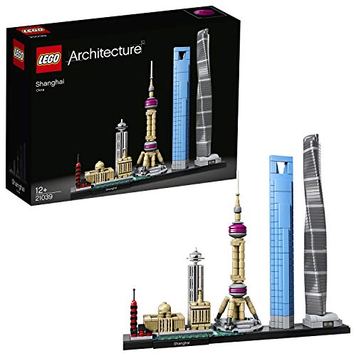 LEGO Architecture - Shanghái, Set de Construcción de Skyline con el World Financial Center y la Torre de la Perla Oriental, Regalo Coleccionable (21039) LEGO Architecture - Shanghái, Set de Construcción de Skyline con el World Financial Center y la Torre de la Perla Oriental, Regalo Coleccionable (21039)