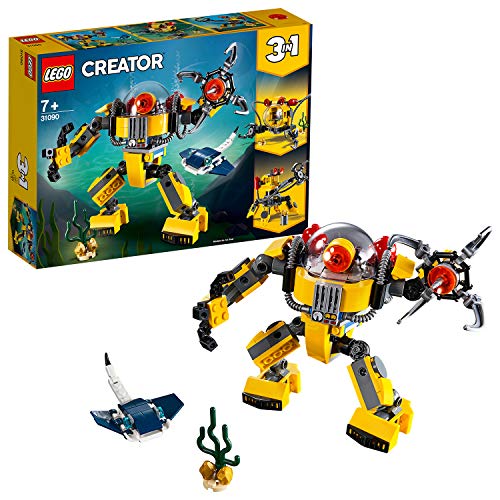 LEGO Creator - Robot Submarino, juguete de aventuras en el mar para construir (31090) , color/modelo surtido LEGO Creator - Robot Submarino, juguete de aventuras en el mar para construir (31090) , color/modelo surtido