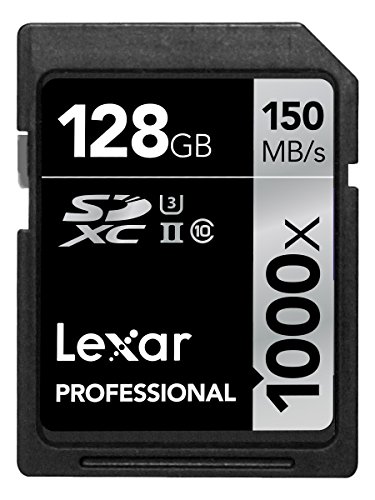 Lexar Professional - Tarjeta de memoria 1000x SDXC de 128 GB
