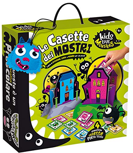 Liscianigiochi- Kids Love Monsters le Casette dei Mostri Juego, Multicolor (82704)