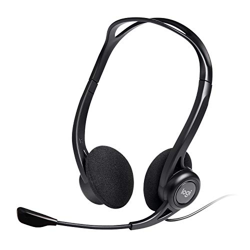 Logitech 960 Auriculares con Cable, Sonido Estéreo con Micrófono con Supresión de Ruido, USB, Peso Ligero, Controles Integrados en el Cable, PC/Mac/Portátil , Negro Logitech 960 Auriculares con Cable, Sonido Estéreo con Micrófono con Supresión de Ruido, USB, Peso Ligero, Controles Integrados en el Cable, PC/Mac/Portátil , Negro