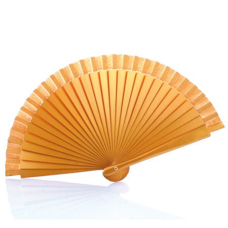 Lote de 12 Abanicos de Madera Liso Oro - Abanico Madera Bodas Detalles Baratos Lote de 12 Abanicos de Madera Liso Oro - Abanico Madera Bodas Detalles Baratos