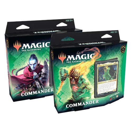 Magic The Gathering MTG-ZNR-CD-ENP Zendikar Rising Commander - Juego de 2 Cubiertas