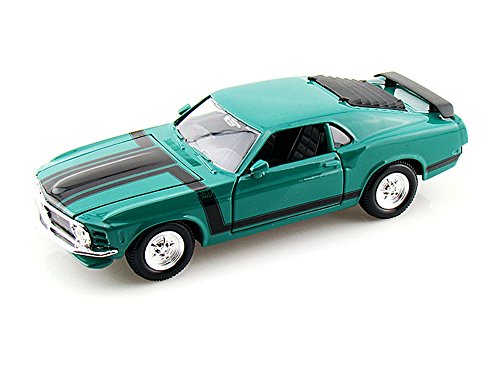 Maisto 1970 Ford Mustang Boss 302 Green 1/24 Diecast Model Car by