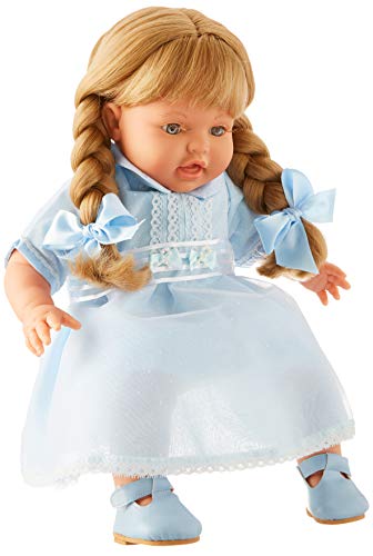 Mariquita Pérez Muñeca, Color Danny Vestido organdi Celeste (Miel de Abeja MA04257) Mariquita Pérez Muñeca, Color Danny Vestido organdi Celeste (Miel de Abeja MA04257)