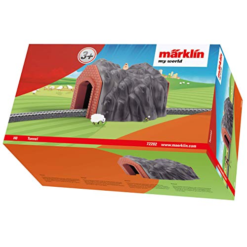 Märklin Tunnel Túnel - Partes y Accesorios de Juguetes ferroviarios (Túnel,, 3 año(s), Gris, Naranja)