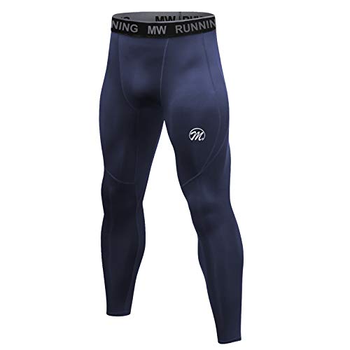 MEETWEE Leggings de compresión para hombre, mallas para correr y secar en la parte inferior de la capa base de los pantalones deportivos para entrenamiento, trotar