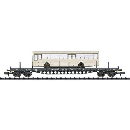 Minitrix N TR Flachwagen mit Ladegut Bus DB IV Minitrix N TR Flachwagen mit Ladegut Bus DB IV