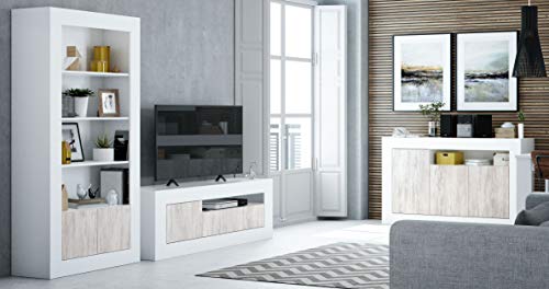 Miroytengo Conjunto Muebles Salon Baltico Estilo Moderno Comedor Mesa TV aparador libreria estanteria Blanco Miroytengo Conjunto Muebles Salon Baltico Estilo Moderno Comedor Mesa TV aparador libreria estanteria Blanco