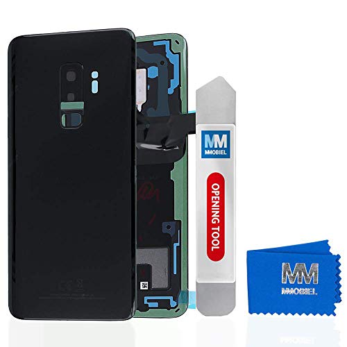 MMOBIEL Tapa Bateria/Carcasa Trasera con Lente de Cámara Compatible con Samsung S9 Plus G965 6.2Plg (Negro Medianoche)