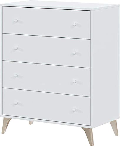 Mobelcenter – Cómoda 4 Cajones Sweet – Cómoda Dormitorio Matrimonio Acabado Color Blanco Artik – Cómoda Estilo Escandinavo – Medidas: Ancho: 77 cm x Fondo: 40 cm x Alto: 95 cm - (1106) Mobelcenter – Cómoda 4 Cajones Sweet – Cómoda Dormitorio Matrimonio Acabado Color Blanco Artik – Cómoda Estilo Escandinavo – Medidas: Ancho: 77 cm x Fondo: 40 cm x Alto: 95 cm - (1106)