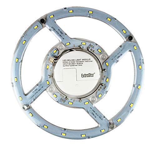 Módulo de Luz LED para Lámparas Panel de Techo, Superficie Circular Extraplano, Luz fría 6500k, Potencia 16W, Clase A, Diámetro 22cm Módulo de Luz LED para Lámparas Panel de Techo, Superficie Circular Extraplano, Luz fría 6500k, Potencia 16W, Clase A, Diámetro 22cm