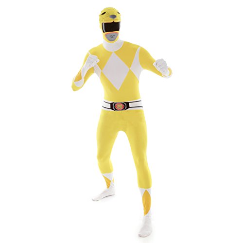 Morphsuits Disfraz de Power Rangers para Hombre, Talla L, Color Amarillo