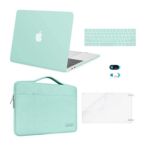 MOSISO Funda Dura Compatible con MacBook Pro 13 A2338 A2289 A2251 A2159 A1989 A1706 A1708,Plástico Carcasa Rígida&Funda Protectora&Protector Pantalla&Piel de Teclado&Cubierta Webcam,Menta Verde MOSISO Funda Dura Compatible con MacBook Pro 13 A2338 A2289 A2251 A2159 A1989 A1706 A1708,Plástico Carcasa Rígida&Funda Protectora&Protector Pantalla&Piel de Teclado&Cubierta Webcam,Menta Verde
