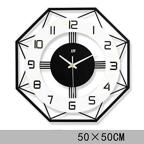 MSNLY European Modern Minimalist Clock Wall Clock Living Room Personality Creative Fashion Nordic Clock Home Wall Clock Atmospheric Mute Wall Clock Wall Clock Wall Clock