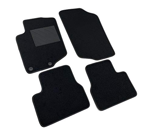 MTC Alfombrillas para Peugeot 207 desde 2007-2012 a medida, antideslizantes, talonera de PVC, Fix MTC Alfombrillas para Peugeot 207 desde 2007-2012 a medida, antideslizantes, talonera de PVC, Fix