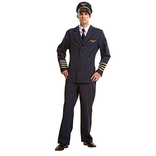 My Other Me Me-202624 Disfraz de piloto para hombre, S (Viving Costumes 202624)