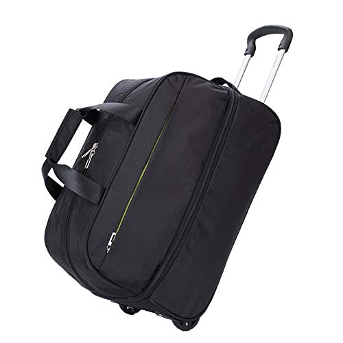 N / A Bolso con Ruedas Multifuncional de Gran Capacidad, Bolsa de Viaje portátil Hombres y Mujeres, Impermeable y Resistente a la Rotura, asa de extensión retráctil