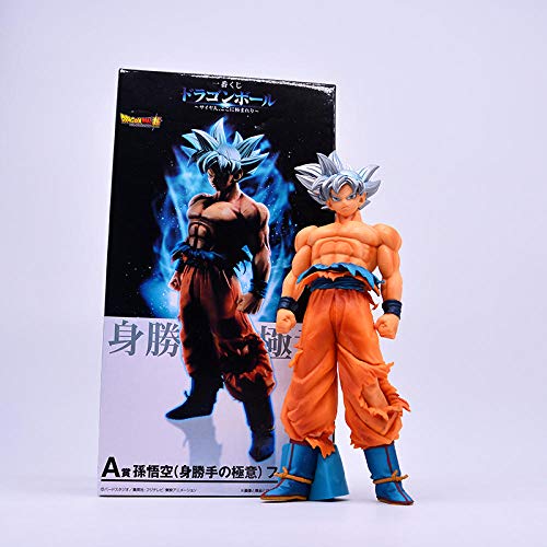 N / A Dragon Ball Super Saiyan Son Goku Mano Vacía Modelo De Muñeca De Oficina Decoración Anime Que Rodea El Regalo En Caja Modelo Hecho A Mano Diseño Creativo Regalo para Novio